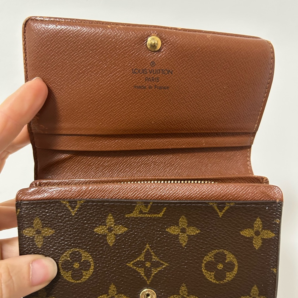 Louis Vuitton Dark Brown Monogram Wallet Tresor Trifold -‎ Rehab - Picture 4 of 9